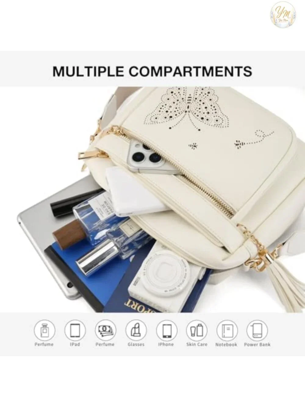 Vegan Leather Crossbody Bag Women Trendy Purse Shoulder Handbag Quilted